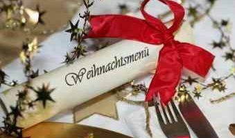 Weihnachtsfeier mit delikatem Weihnachsmenü